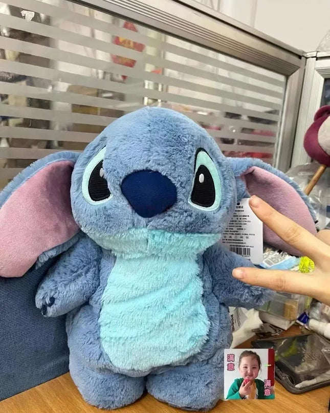 Stitch Angel Lotso peluche a mano bottiglia calda bottiglie di acqua calda inverno portatile borsa a mano calda