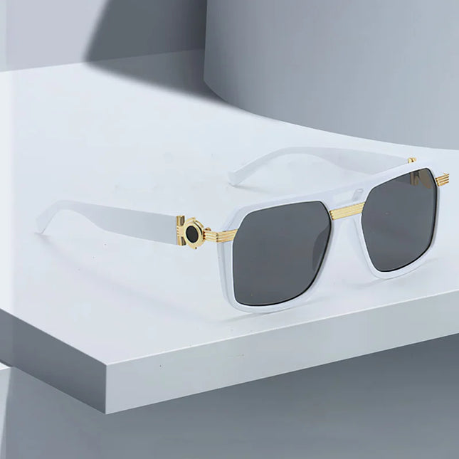 2025 Sunglasses for Women Fashionable Square Frame Glasses with Golden Decorative Legs and Exquisite Design for Women Glasses