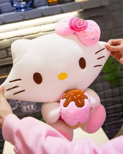 Hello Kitty Filling Plush Toys Stuffed Animal Sanrio Kawaii Kitty Plushie Doll Room Decor High Quailty Gift Girl 30-50cm Doll