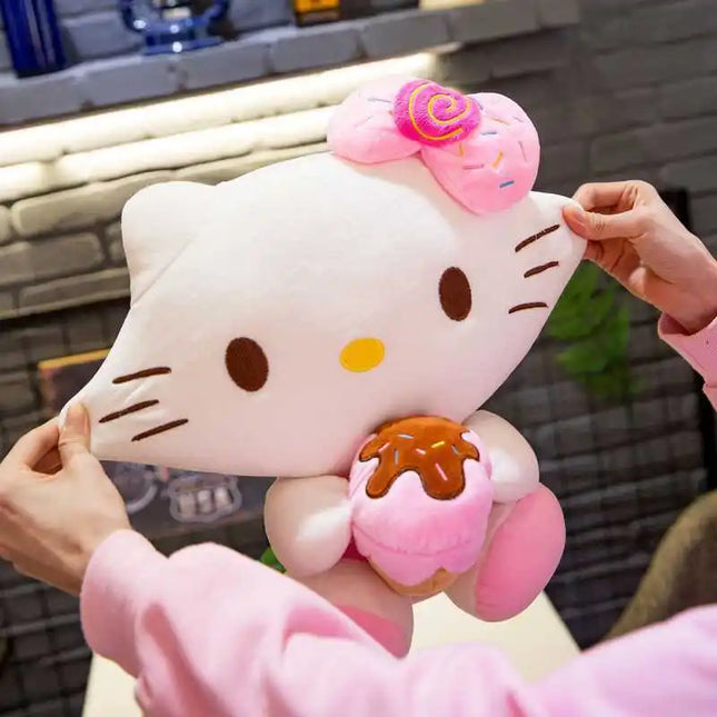 Hello Kitty Filling Plush Toys Stuffed Animal Sanrio Kawaii Kitty Plushie Doll Room Decor High Quailty Gift Girl 30-50cm Doll