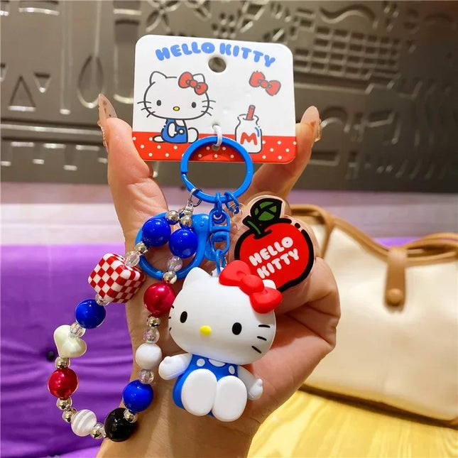 New Hello Kitty Creative Keychain Backpack Pendant Car Interior Couple Accessories Cartoon Decoration Children's Birthday Gift