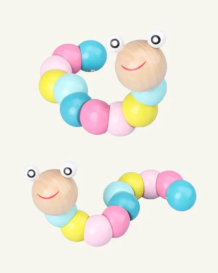 Baby Educational Toy Montessori Wooden 3D Toys Childhood Learning  Kids Baby Colorful Wooden Blocks For Children Christmas Gift