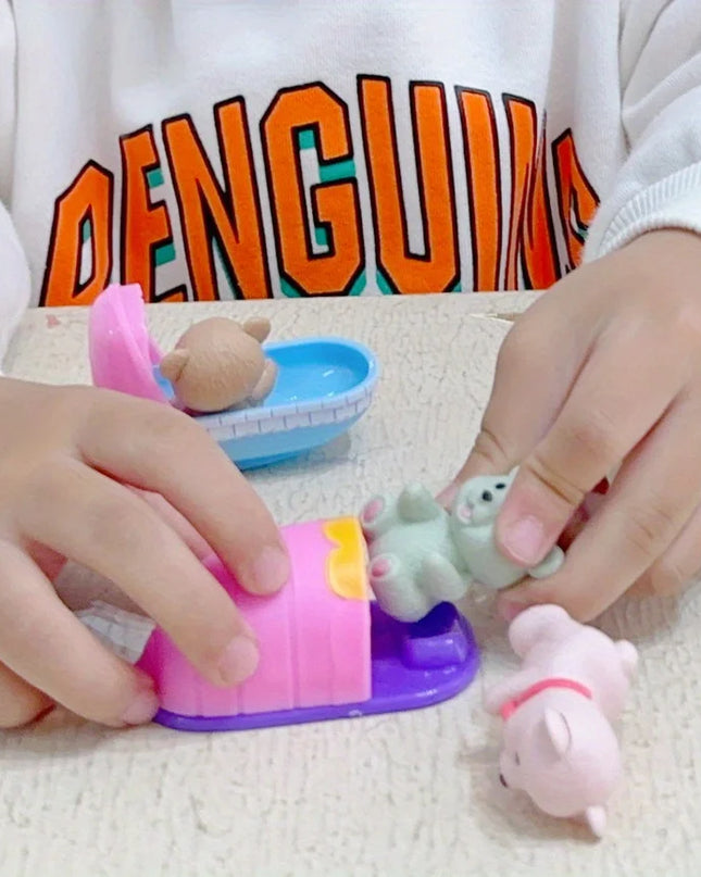 Children's Play House Toys Pet Toys Teddy Bears Pet Bathrooms Family Toys Little Girls Scene Toys Children's Gifts