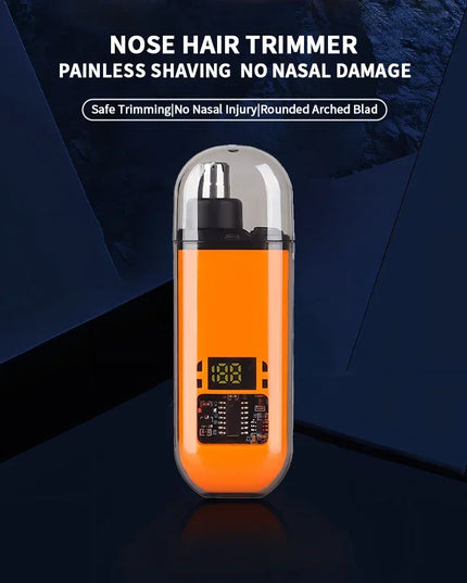 2 In 1 Electric Portable Ear And Nose Hair Trimmer Clipper 2024 Professional Painless Portable Eyebrow For Men