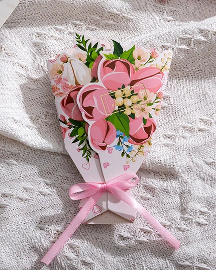 Creative Carnation Thanks Flowers Postcard Exquisite Beautiful Greeting Card Floral Birthday Cards Teacher Day Birthday Gifts