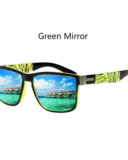 4 PCS Fashion Vintage Pattern Square Sunglasses Men Women Fishing Driving Man Luxury Brand Designer Sun Glasses UV400 Eyewear ﻿
