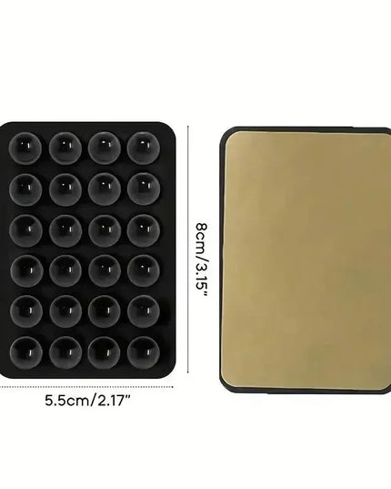 Phone Silicone Suction Cup Holder Multifunctional Suction Cup Wall Stand Square Anti-Slip Single-Sided Case Mount Back Sticker