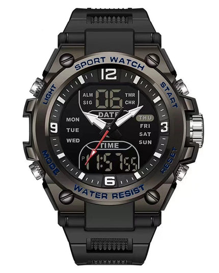 Fashionable and trendy men's sports and leisure watches, multifunctional electronic watches for teenagers and students