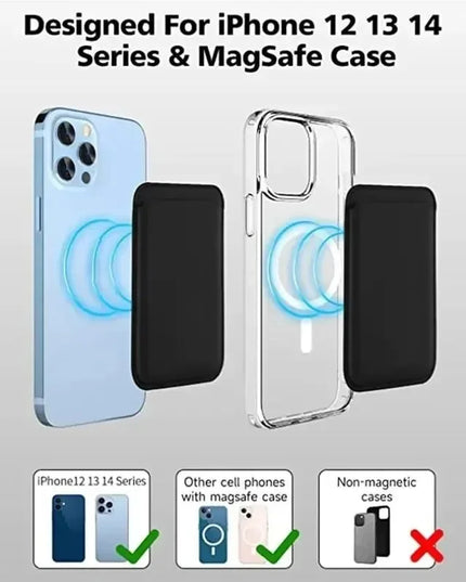 Leather Wallet Case For iPhone 15 Pro Max Magsafe Wallet Leather Compatible For iPhone 14 13 12 Card Holder with MagSafe Magnet