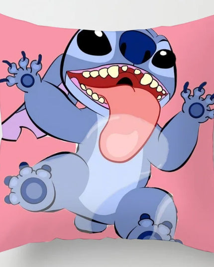 Anime Figure Disney Stitch Double Sided Print Pillowcase Kawaii Stitch Pillow Pillowcase Children Room Interior Decoration Gifts