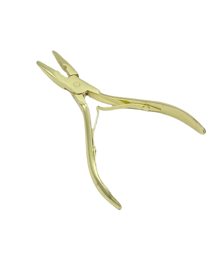 1 PC 5 inch Silver Stainless Steel Clamp Hair Extension Plier with hole Keratin Hair Extensions Ring Removal Tools