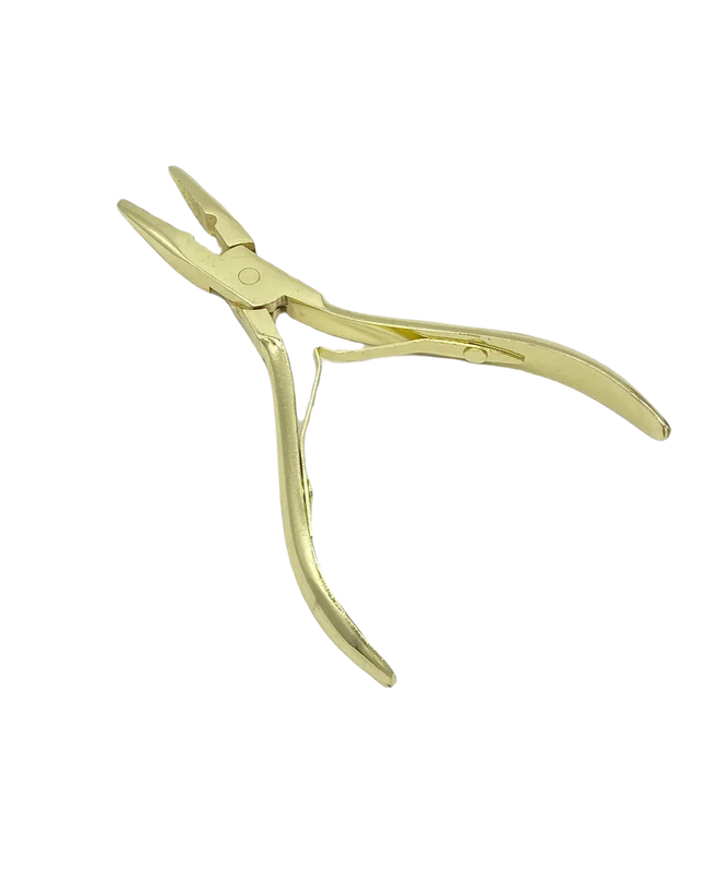 1 PC 5 inch Silver Stainless Steel Clamp Hair Extension Plier with hole Keratin Hair Extensions Ring Removal Tools