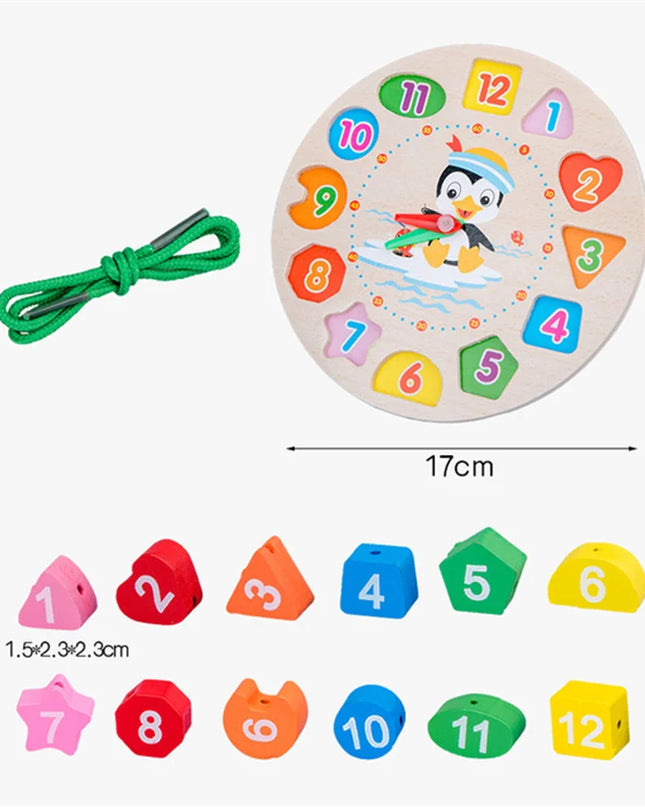 Montessori Wooden Games Baby Toys Puzzle Geometry Educational Games Kids Development Early Learning Toys For Children 1 Year 2