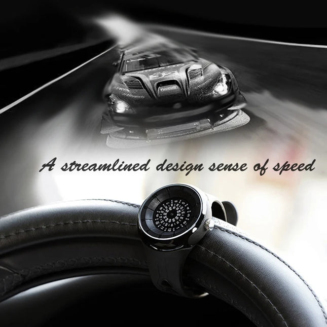men's watch with a unique dial design, sporty flair, and a comfortable resin strap for both style and comfort.