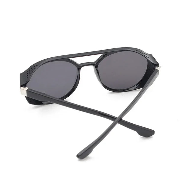 Classic Gothic Steampunk Style Sunglasses Men Women Brand Designer Retro Round Colorful Lens Vintage Sun Glasses UV400