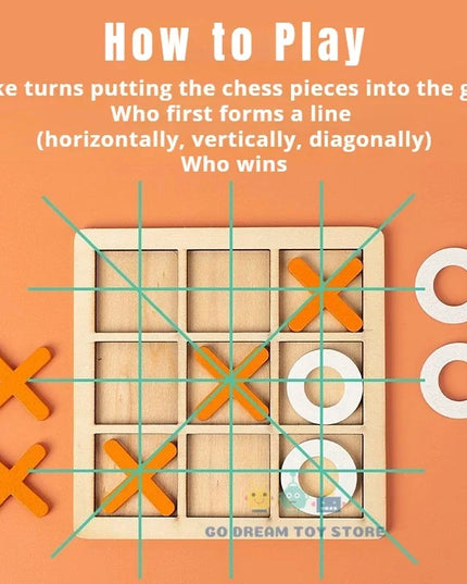 Montessori Wooden Board Table Games Chess Educational Interaction Puzzle Training Brain Thinking Intelligence Game For  Children