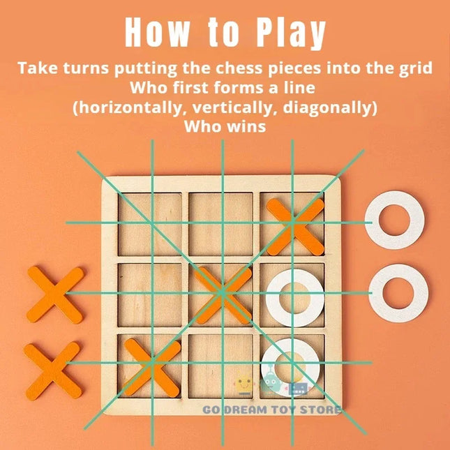 Montessori Wooden Board Table Games Chess Educational Interaction Puzzle Training Brain Thinking Intelligence Game For  Children