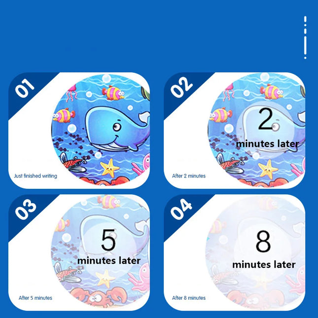Montessori Toys Reusable Coloring Book Magic Water Drawing Book for Kids Toddler Toy Painting Book Educational Toys for Children