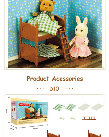 Toys Doll 1:12 Forest Family Montessori Kitchen Compatible Miniature Dollhouse Kitchen Accessories Furniture Pretend Play Gifts