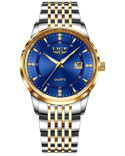 LIGE New Waterproof Watches Women Fashion Women's Bracelet Watch Top Brand Luxury Date Quartz Watch for Women Relogio Feminino