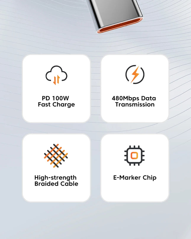 Toocki 100W Type C to USB C Cable PD 3.0 Quick Charge 4.0 Fast Charging Type C to Type C for iPhone 15 Macbook Samsung Xiaomi