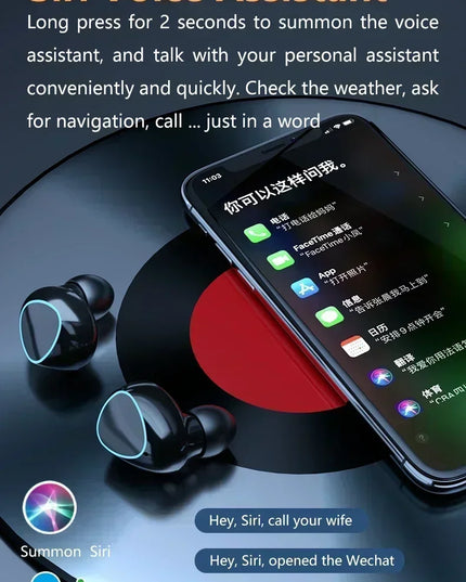 M10 Wireless Headphone Bluetooth Earphones Waterproof Earpieces Sport Earbuds For Huawei Iphone OPPO Xiaomi TWS Music Headset