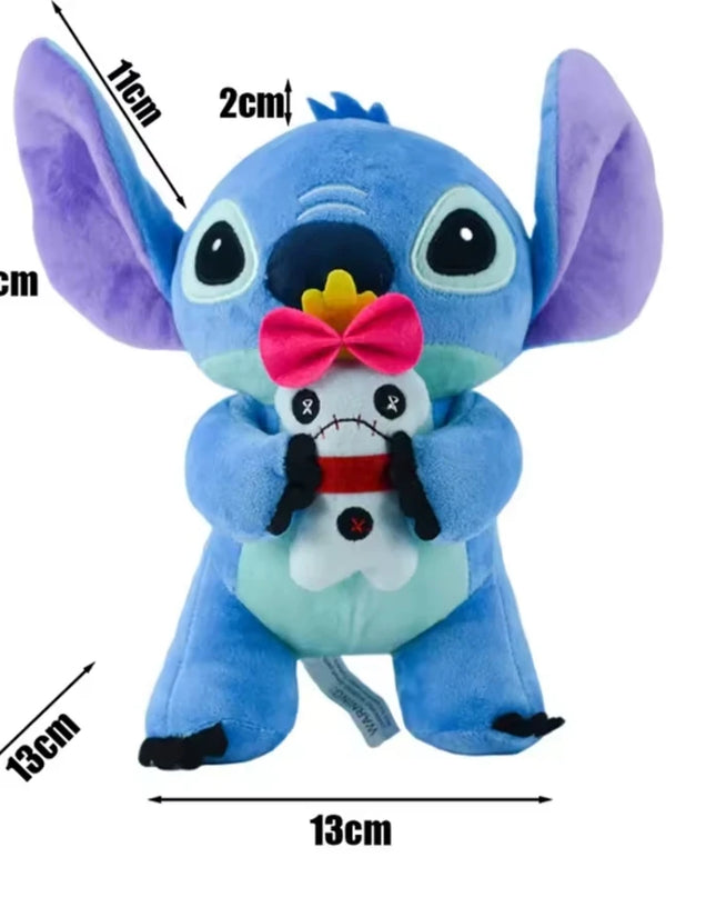 12cm 20cm 25cm Stitch Stuffed Plush Models Cartoon Stuffed Plush Dolls Anime Plush Baby Toys Kawaii Kids Birthday Gift