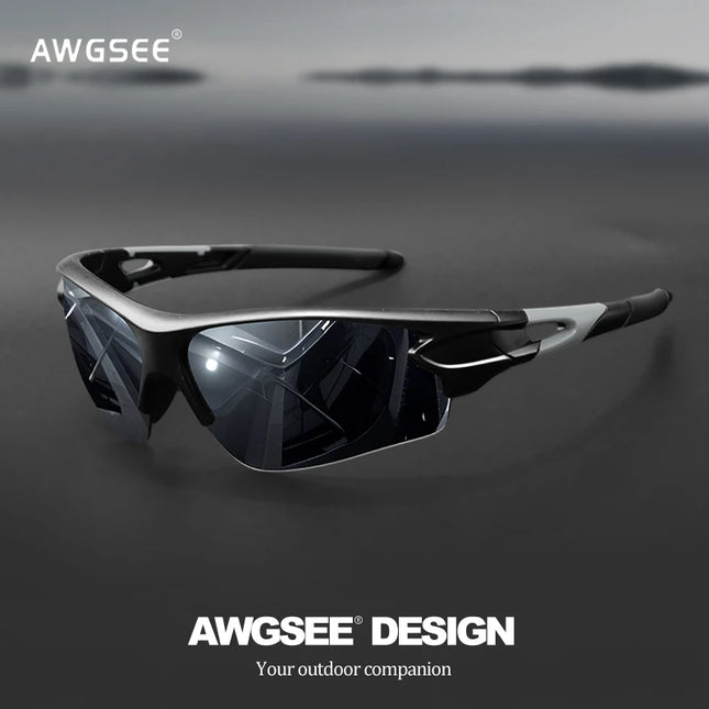 Sports Sunglasses for Men & Women – Semi-Rimless UV400 Protection for Baseball, Running, Fishing, Golf & Driving