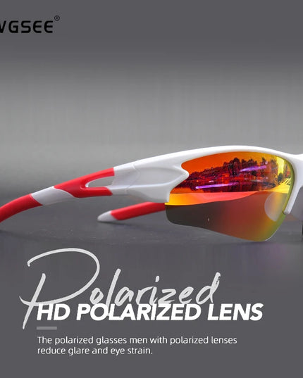 Sports Sunglasses for Men & Women – Semi-Rimless UV400 Protection for Baseball, Running, Fishing, Golf & Driving