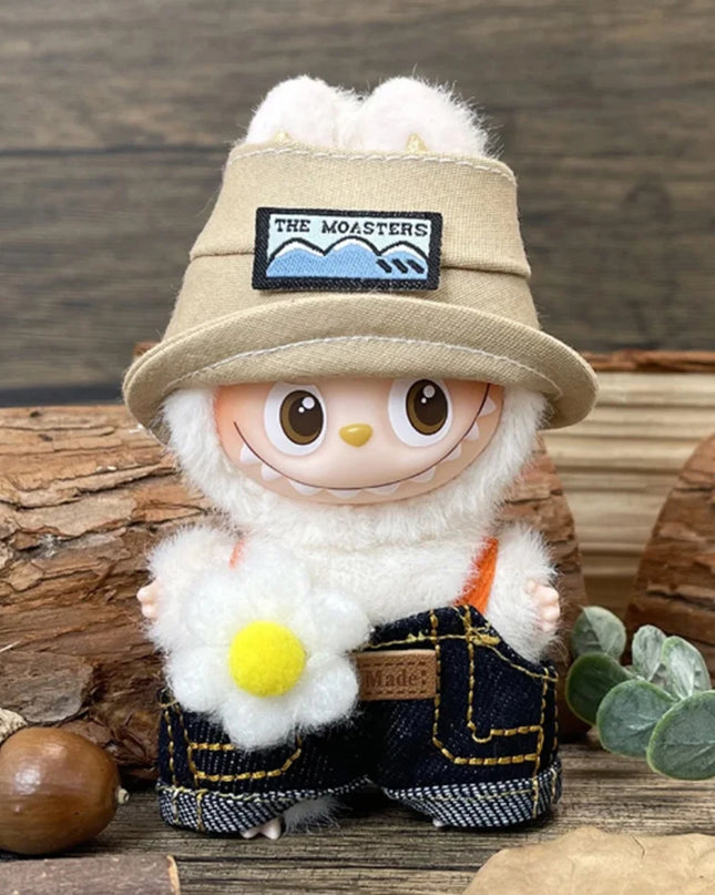 New For Mini Labubu 4.0 The Monsters Pin for Love Series Spring in the Wild Animal Jumpsuit Set For Labubu Doll Accessories Gift