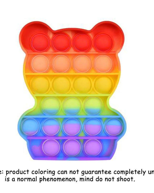 Push Pop Bubble Fidget Sensory Toy Stress Relief Toys Pack for Kids Adults Rainbow Anti-Anxiety Tools Office Stress Relief Toys