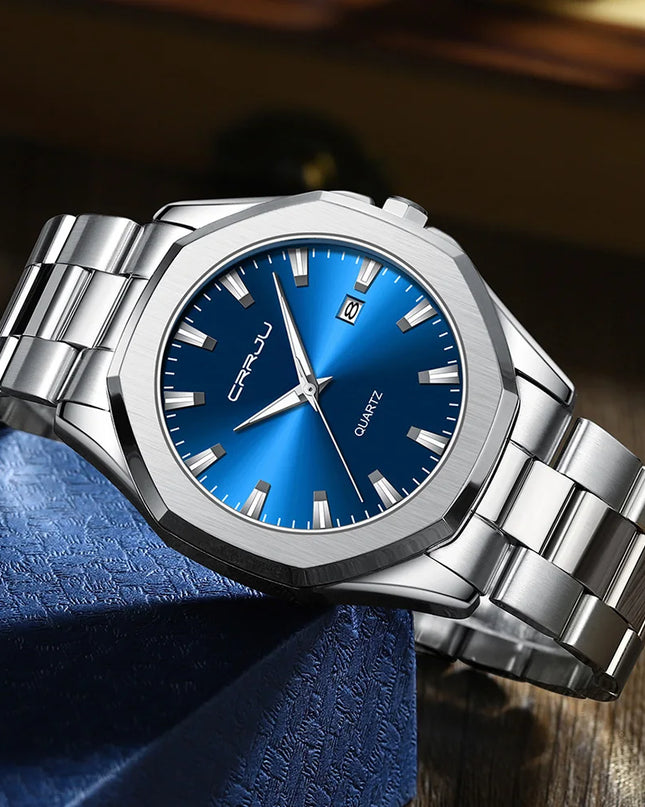 Watches for Men Classic with Date Business Dress Luxury Waterproof Luminous Mens Wrist Watch Analog Stainless Steel Men Watch