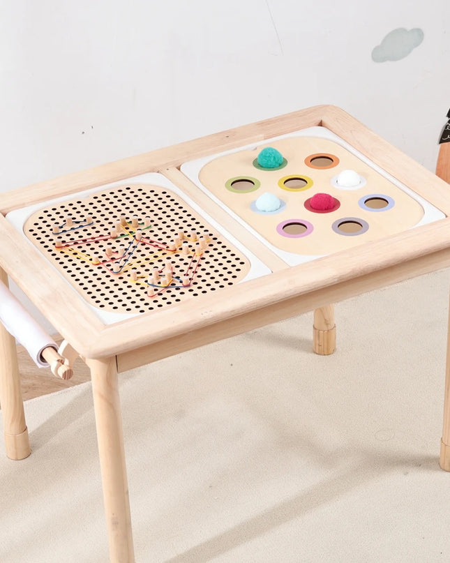 Montessori Sensory Tray Board Game,Early Educational Toys for Children Fine Motor skill Training Toys Sort Sensory Baby Toy Gift