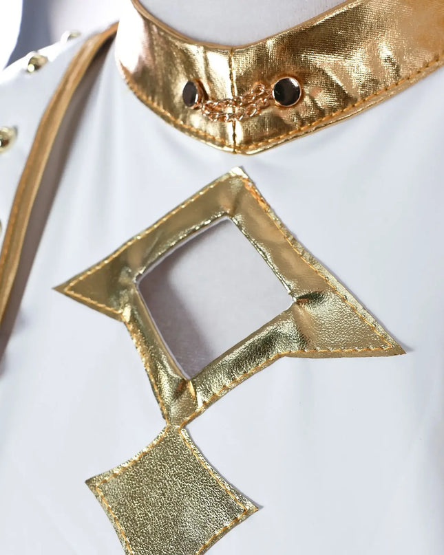 Anime Zoey Rumi Mira Cosplay Costume White PU Leather Uniform Role Play for Party Halloween Carnival Outfits