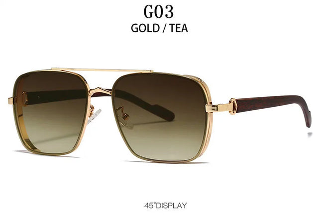 2023 Sunglasses For Men Square Sunglasses Women Trendy Luxe Vintage Fashion Glasses Retro Steampunk Shades Gafas De Sol Hombre