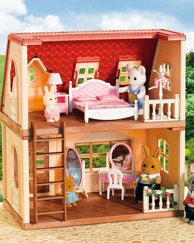 2025 New simulation furniture toys gift simulation room forest family small west house rabbit animal model home play toys