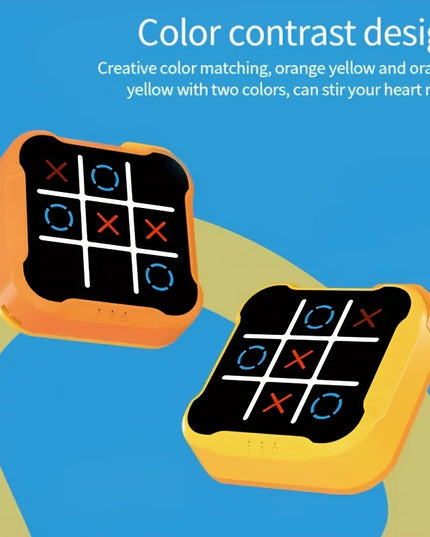 Children Electronic Toys Tic Tac Toe Board Games Montessori Puzzle Table Game Portable Travel Games for Kids Adult