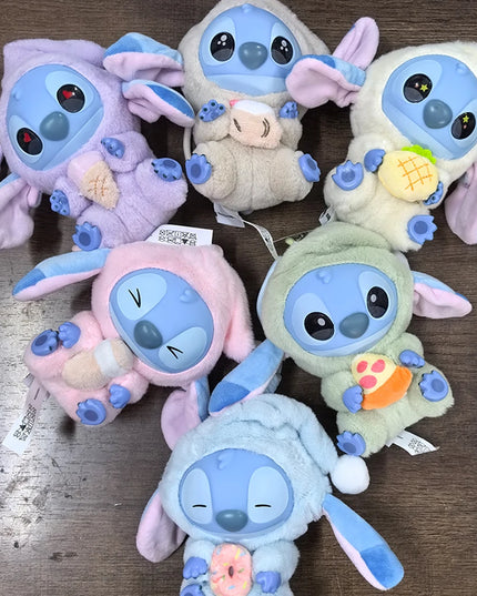 2025hot Stitch Eat Something Before Sleep Series Blind Box Plush Vinyl Toys Cute Doll Labu V3 Mystery Box Bag Pendant Decor Gift