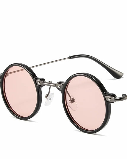 Round Sunglasses For Men Women Retro  Steampunk Sun Glasses Male Female Brand Designer Metal Frame Eyewear Shades Oculos De Sol