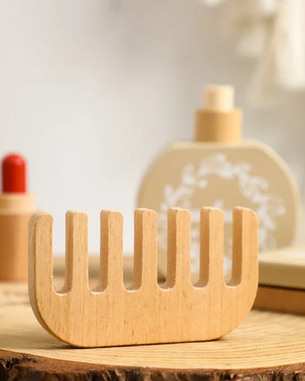 Wooden Baby Toys Simulation Cosmetics Set Pretend Makeup Toys Girls Playing House Game Children Early Education Montessori Toys
