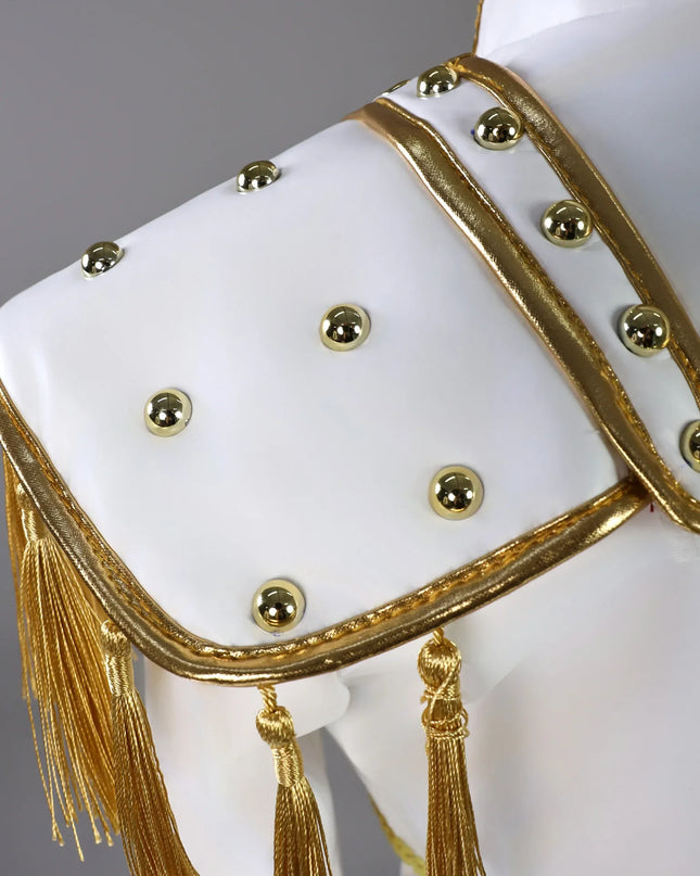 Anime Zoey Rumi Mira Cosplay Costume White PU Leather Uniform Role Play for Party Halloween Carnival Outfits