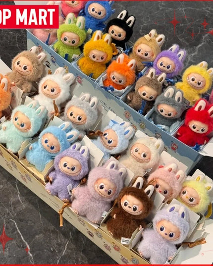 POP MART The Monsters Labubu V4 Pin for Love Series  Blind Box Vinyl Face Plush Doll Pendant Keychain Toy Christmas Gifts