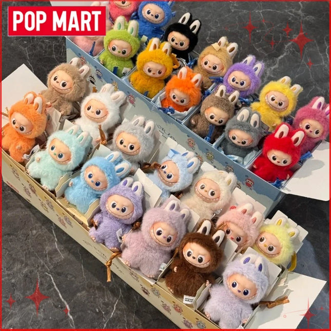 POP MART The Monsters Labubu V4 Pin for Love Series  Blind Box Vinyl Face Plush Doll Pendant Keychain Toy Christmas Gifts