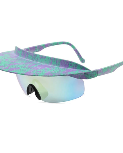 Visor Attaches To Sunglasses Sunglasses With Visor Attached Cycling Sunglasses Visor Shade Sunglasses Windproof Sunglass