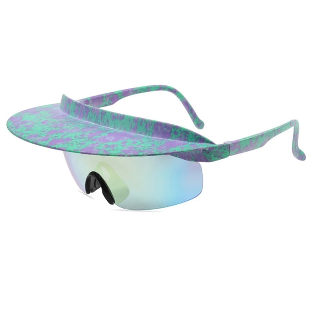 Visor Attaches To Sunglasses Sunglasses With Visor Attached Cycling Sunglasses Visor Shade Sunglasses Windproof Sunglass