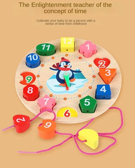 Montessori Wooden Toys for Babies 1 2 3 Years Boy Girl Gift Baby Development Games Wood Puzzle for Kids Educational Learning Toy