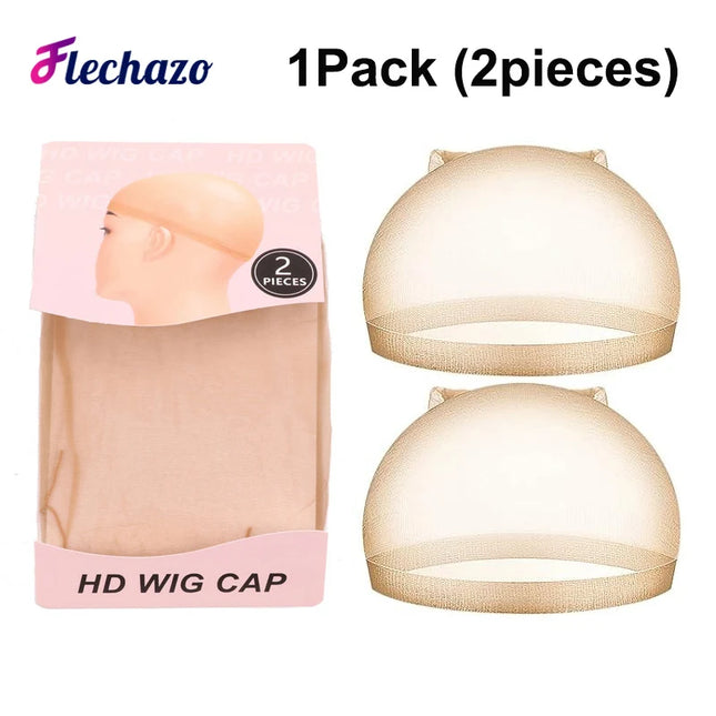 HD Wig Cap Weave Caps 6Pcs Skin Tone Bald Cap Hairnet Skin Tone Realistic Look Hd Scalp Wig Cap For Wigs Bundles Installation