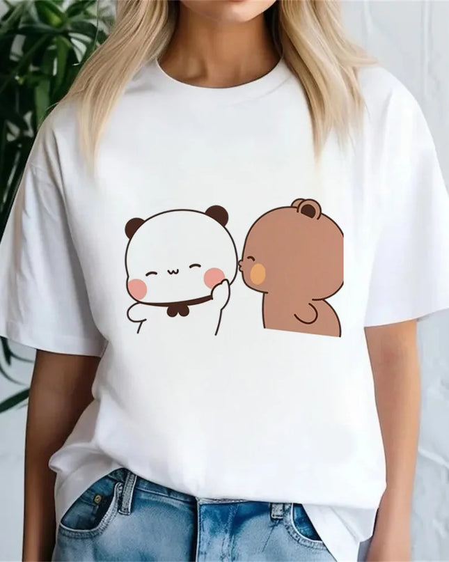 Bubu Dudu tshirt female Breathable Pastel Trendy Vintage Colorful tshirt korean clothes hip hop streetwear women 2000s Punk