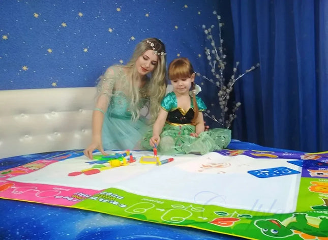 Magic Water Drawing Mat Coloring Doodle Mat with Magic Pens Educational Toys  Painting Board Montessori Toys for Kids Gifts