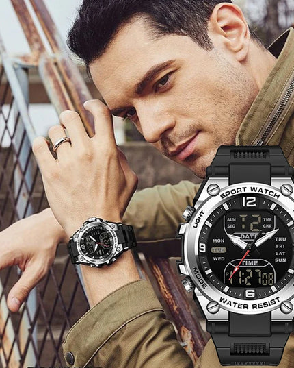 Fashionable and trendy men's sports and leisure watches, multifunctional electronic watches for teenagers and students